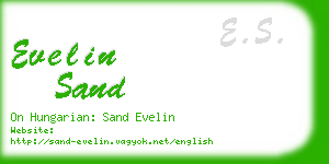 evelin sand business card